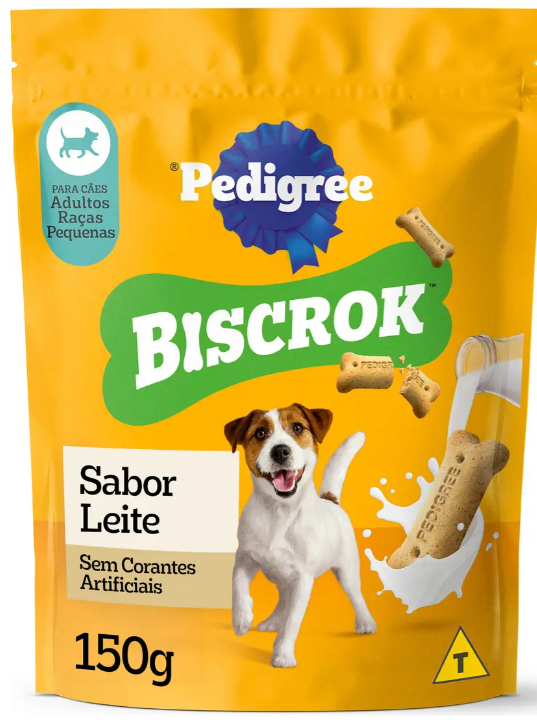 Pedigree Biscrok Adulto Raças Pequenas 150g sabor Leite