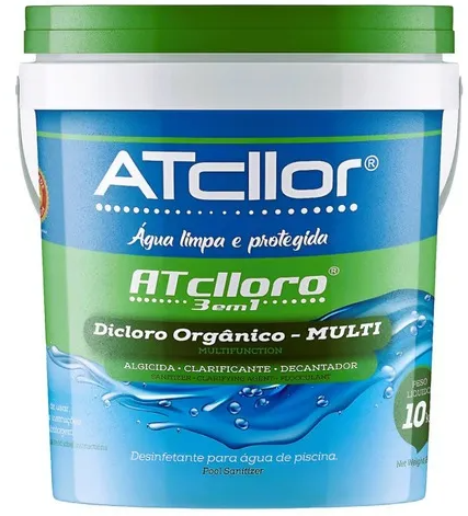 Cloro piscina 3 em 1 Atcllor 10 kg