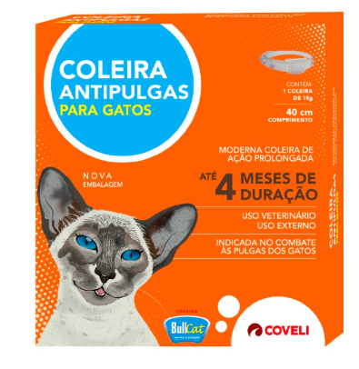 Coleira anti pulgas para gatos coveli 