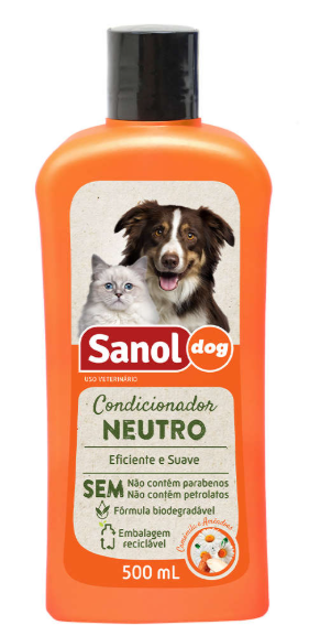 Condicionador de pelos neutro sanol 500 ml
