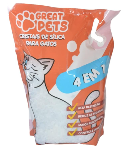 Cristais de sílica para gatos 1,6 kg