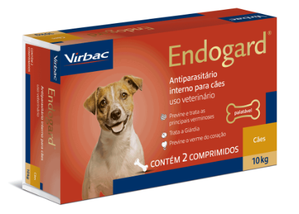 Endogard virbac 10 kg c/ 2 comprimidos 