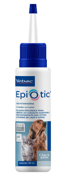 Epiotic limpador auricular para cães e gatos 