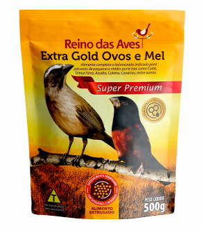 Extrato Gold ovos e mel reino das aves 500 g