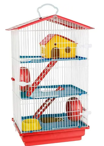 Gaiola hamster 3 andares 
