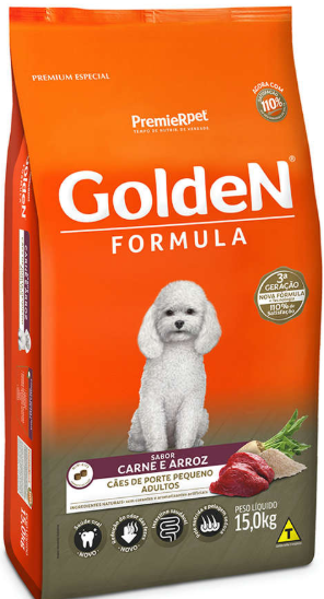Golden adulto mini Bits raças pequenas carne 15kg