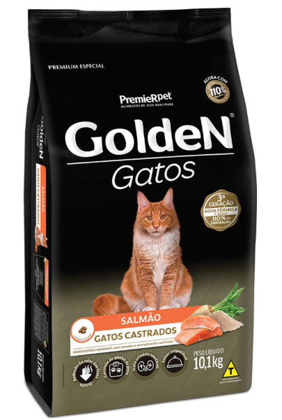 Golden gato salmão castrados 10 kg 