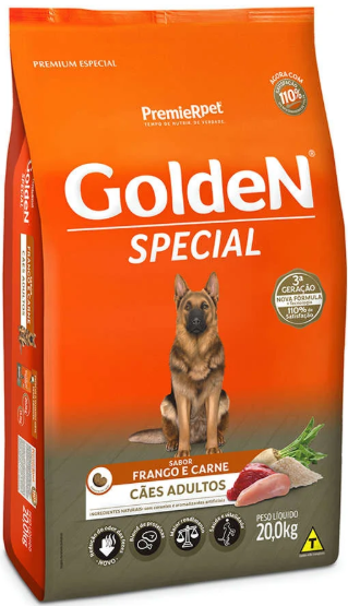 Golden special adulto frango e carne 20kg