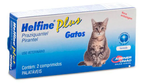 Helfine plus gatos c/ 2 comprimidos 
