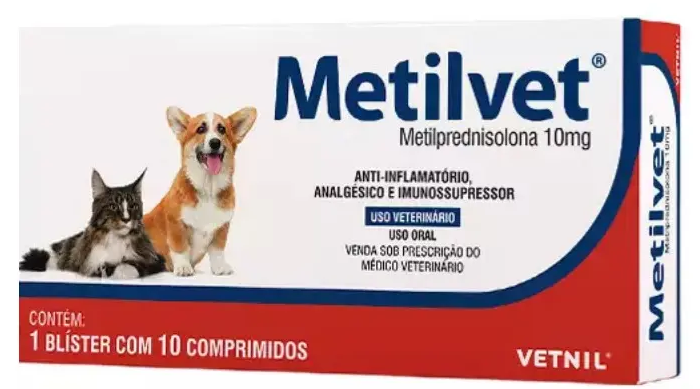 Metilvet 10mg 10 Comprimidos