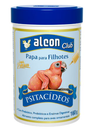 Papa para filhotes psitacídeos pequeno e médio porte 160 g