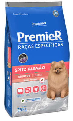 Premier Spitz alemão adulto frango 1 kg