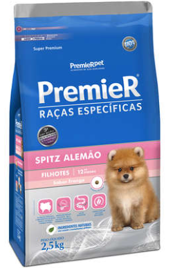 Premier Spitz alemão filhote frango 1 kg