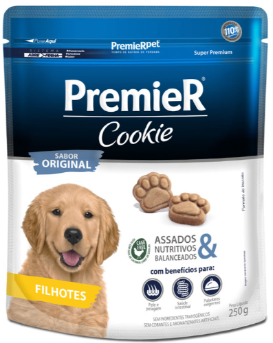 Premier cookie filhotes sabor original 250g