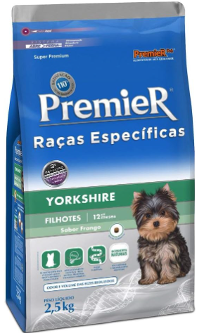 Premier yorkshire filhotes frango 1 kg