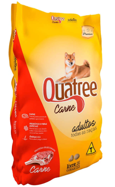 Quatree carne adulto todas as raças 15 kg