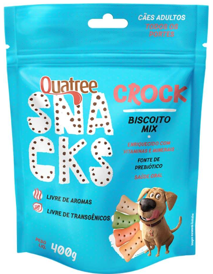 Quatree snacks crock biscoito mix 400g