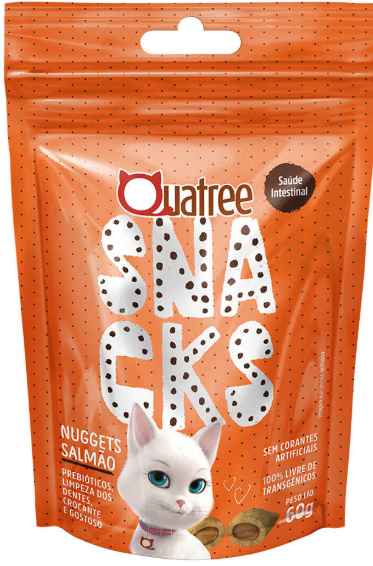 Quatree snacks nuggets salmão 60g