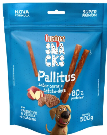 Quatree snacks pallitus carne e batata doce 500g