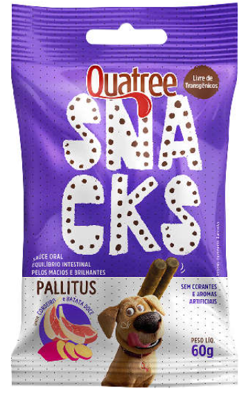 Quatree snacks pallitus cordeiro e batata doce 60g