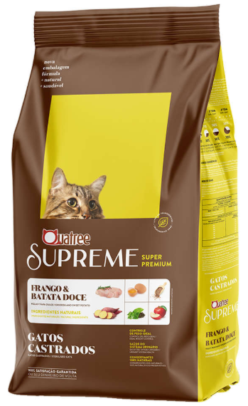 Quatree supreme gato castrado frango 1 kg