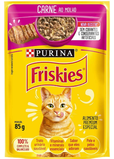Sachê friskies carne ao molho 85g