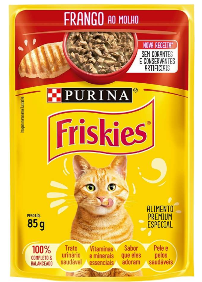 Sachê friskies frango ao molho 85g 