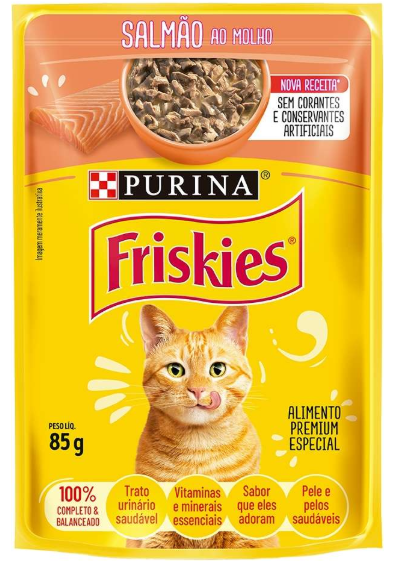Sachê friskies salmão ao molho 85g 