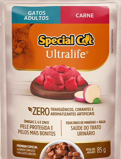 Sachê special cat adulto carne 85 g