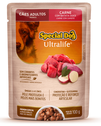 Sachê special dog cães adultos carne 100 g
