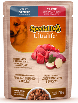 Sachê special dog  cães sênior carne 100 g 