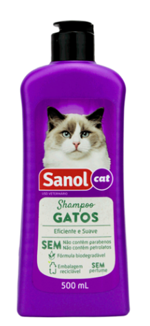 Shampoo sanol para gatos 500 ml