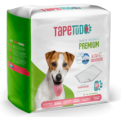 Tapete higiênico tapetudo 60x55 c/ 30 un