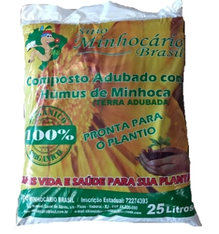 Terra adubada para plantas 25lt