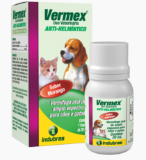 Vermex vermífugo cães e gatos filhotes 20 ml