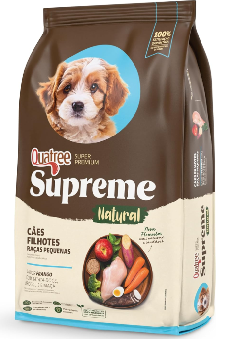Quatree supreme filhote raças pequenas 1 kg