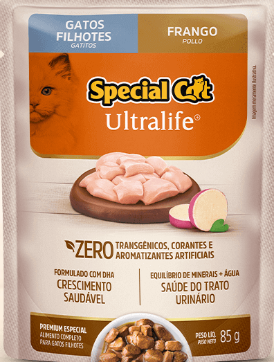 sachê special cat gato filhote frango 85 g 